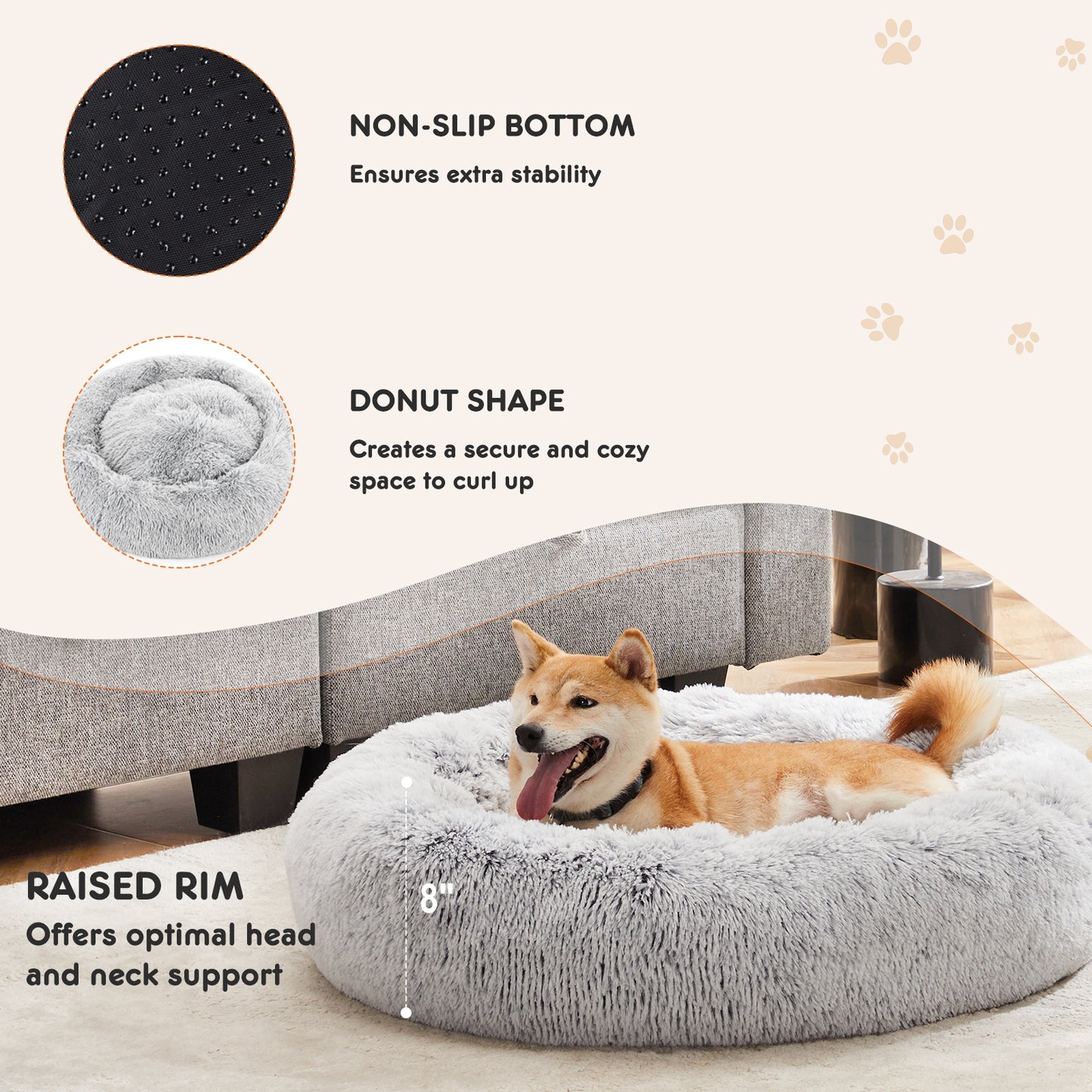 Calming Anti-Anxiety Dog Bed