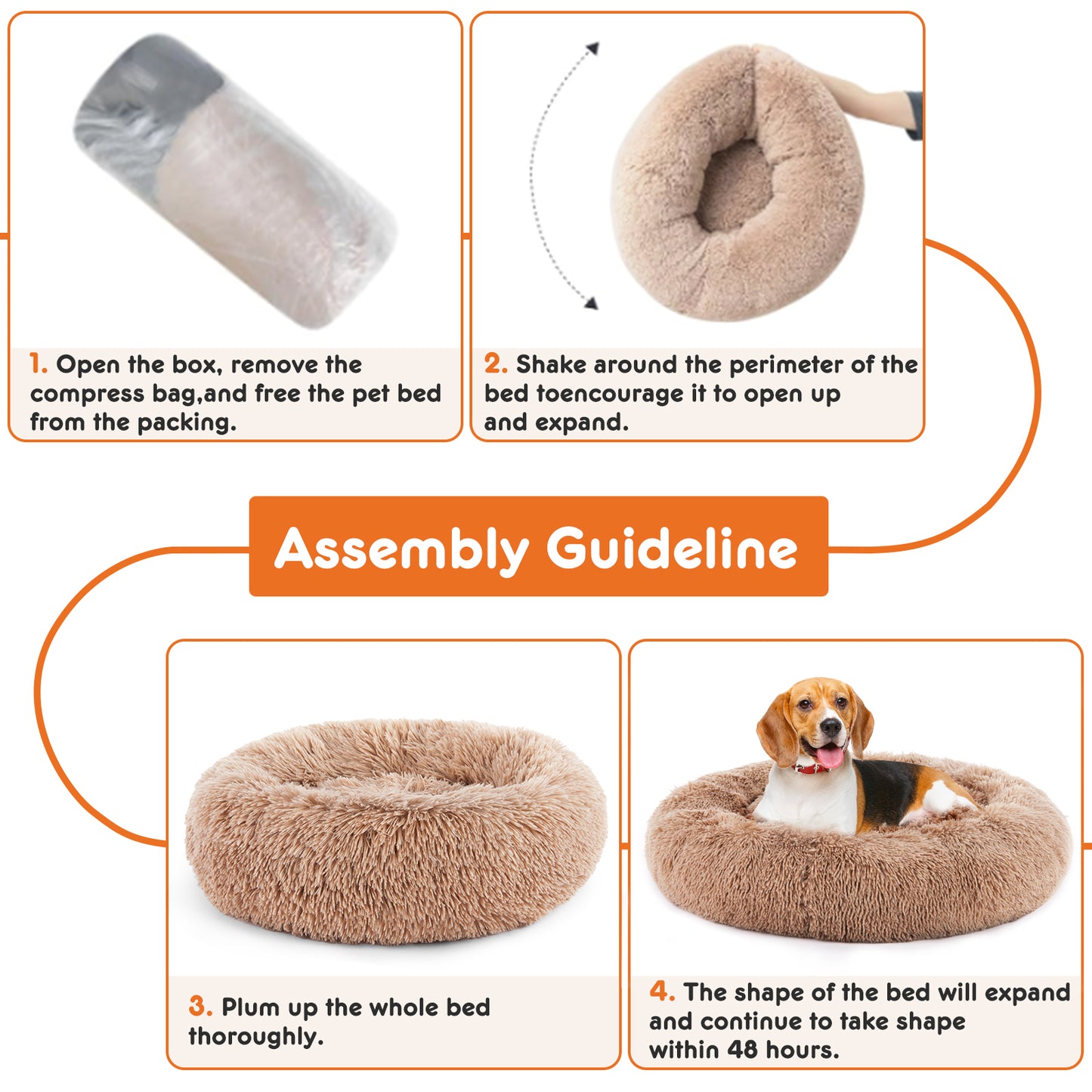 Calming Anti-Anxiety Dog Bed